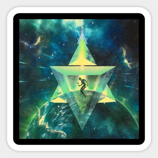 Merkabah Sticker by mustaphadesign